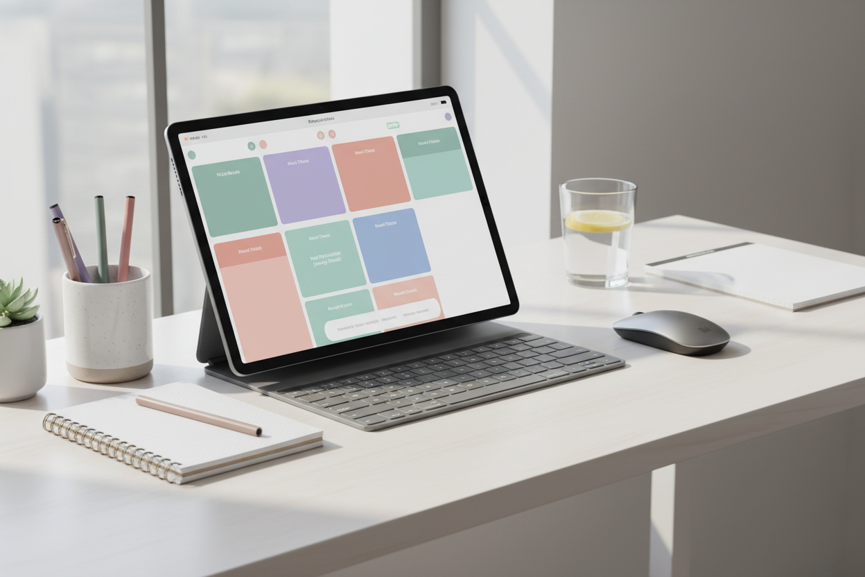 ADHD-Friendly Study Planner Mockup